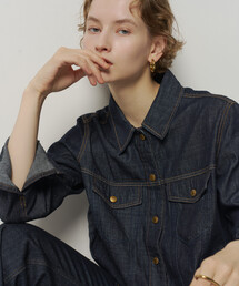 SOMETHING × FREAK'S STORE/サムシング 別注 G-SHIRTS/別注 デニムシャツ/デニムジャケット シャツ/ジージャン風シャツ