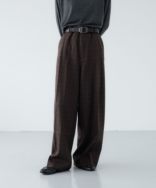 LOWRYS FARM(ローリーズファーム)の「【LFM(U)】LANATECワイドスラックス 724477(スラックス・メンズ・チャコールグレー/ベージュ/ブラウン・LARGE/MEDIUM)」の8枚目の写真