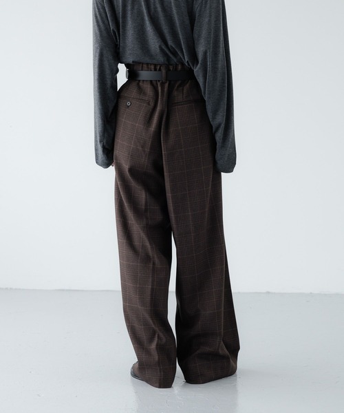 LOWRYS FARM(ローリーズファーム)の「【LFM(U)】LANATECワイドスラックス 724477(スラックス・メンズ・チャコールグレー/ベージュ/ブラウン・LARGE/MEDIUM)」の10枚目の写真