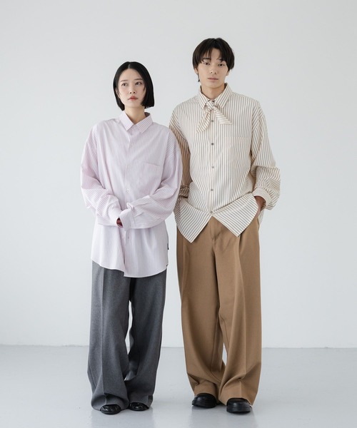 LOWRYS FARM(ローリーズファーム)の「【LFM(U)】LANATECワイドスラックス 724477(スラックス・メンズ・チャコールグレー/ベージュ/ブラウン・LARGE/MEDIUM)」の11枚目の写真