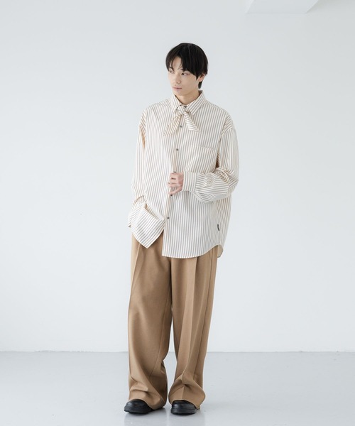 LOWRYS FARM(ローリーズファーム)の「【LFM(U)】LANATECワイドスラックス 724477(スラックス・メンズ・チャコールグレー/ベージュ/ブラウン・LARGE/MEDIUM)」の16枚目の写真