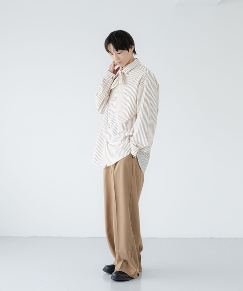 LOWRYS FARM(ローリーズファーム)の「【LFM(U)】LANATECワイドスラックス 724477(スラックス・メンズ・チャコールグレー/ベージュ/ブラウン・LARGE/MEDIUM)」の17枚目の写真