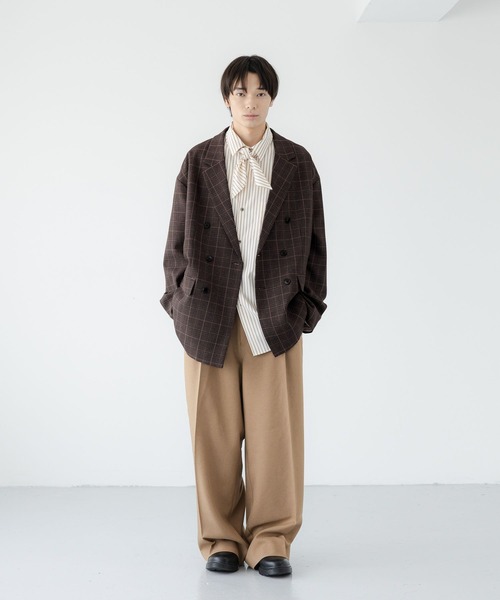 LOWRYS FARM(ローリーズファーム)の「【LFM(U)】LANATECワイドスラックス 724477(スラックス・メンズ・チャコールグレー/ベージュ/ブラウン・LARGE/MEDIUM)」の18枚目の写真