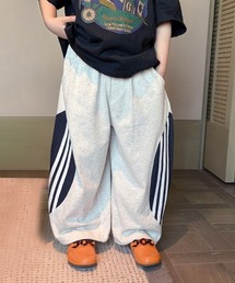 ONEP STAR（ワンピスター）の「サイドラインワイドスウェットパンツ（スウェットパンツ）」