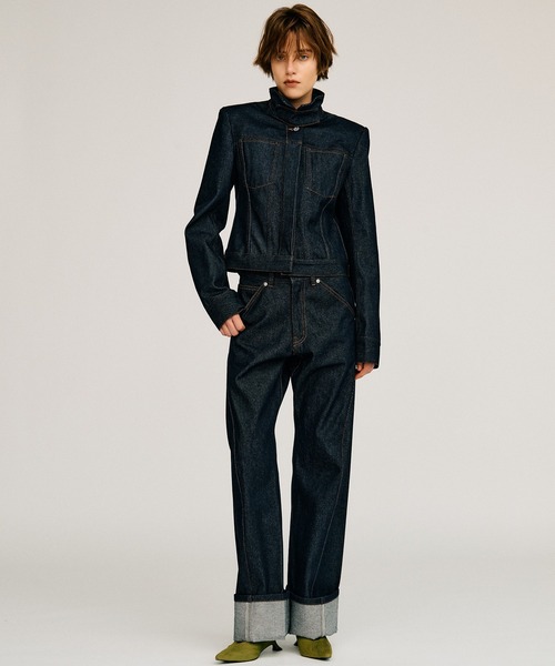 PRANK PROJECT（プランクプロジェクト）の「【2026Autumn Pre-Order】フォールドヘムデニム / Fold Hem Denim（デニムパンツ・レディース・ブルー/ネイビー・38/36）」の13枚目の写真
