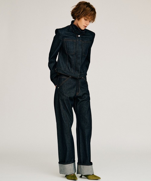 PRANK PROJECT（プランクプロジェクト）の「【2026Autumn Pre-Order】フォールドヘムデニム / Fold Hem Denim（デニムパンツ・レディース・ブルー/ネイビー・38/36）」の14枚目の写真