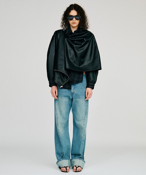 PRANK PROJECT（プランクプロジェクト）の「【2026Autumn Pre-Order】フォールドヘムデニム / Fold Hem Denim（デニムパンツ・レディース・ブルー/ネイビー・38/36）」の8枚目の写真