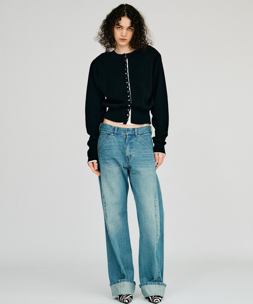 PRANK PROJECT（プランクプロジェクト）の「【2026Autumn Pre-Order】フォールドヘムデニム / Fold Hem Denim（デニムパンツ・レディース・ブルー/ネイビー・38/36）」の11枚目の写真