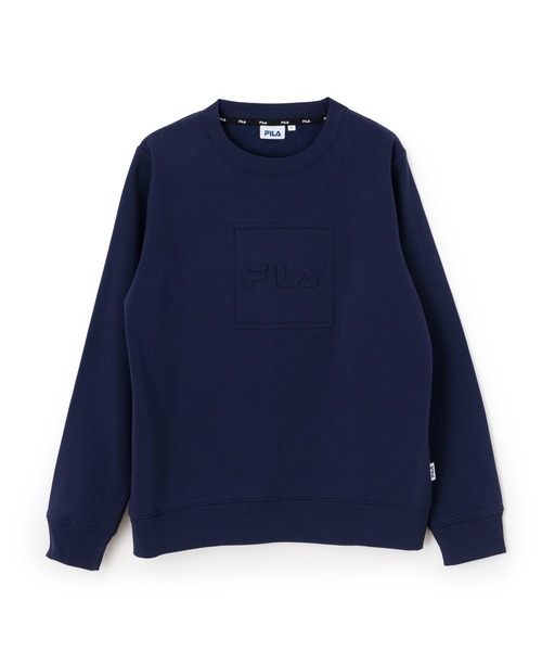 FILA（フィラ）の「EMBOSS LOGO SWEAT SHIRT / エンボスロゴ　スウェットシャツ（スウェット・レディース・ネイビー/ラベンダー/ホワイト・L/M/XL）」の3枚目の写真