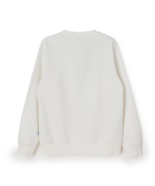 FILA（フィラ）の「EMBOSS LOGO SWEAT SHIRT / エンボスロゴ　スウェットシャツ（スウェット・レディース・ネイビー/ラベンダー/ホワイト・L/M/XL）」の4枚目の写真