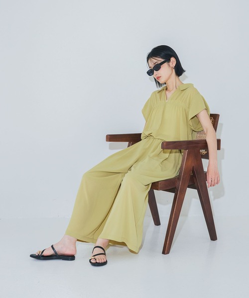 LAKOLE(ラコレ)の「<多機能ウェア>シアー楊柳シャツ / 888994(シャツ/ブラウス・レディース・ペールイエロー/モカ/チャコール・FREE)」の20枚目の写真