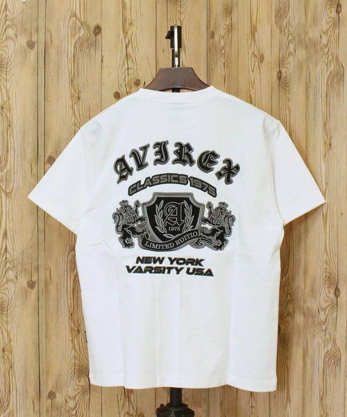 AVIREX（アヴィレックス）の「VARSITY TEE -SELECTED AUTHORIT-（Tシャツ/カットソー・メンズ・ブラック/ホワイト・XL/L/XXL/M）」の4枚目の写真