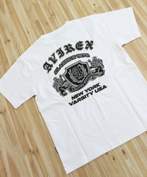 AVIREX（アヴィレックス）の「VARSITY TEE -SELECTED AUTHORIT-（Tシャツ/カットソー・メンズ・ブラック/ホワイト・XL/L/XXL/M）」の6枚目の写真