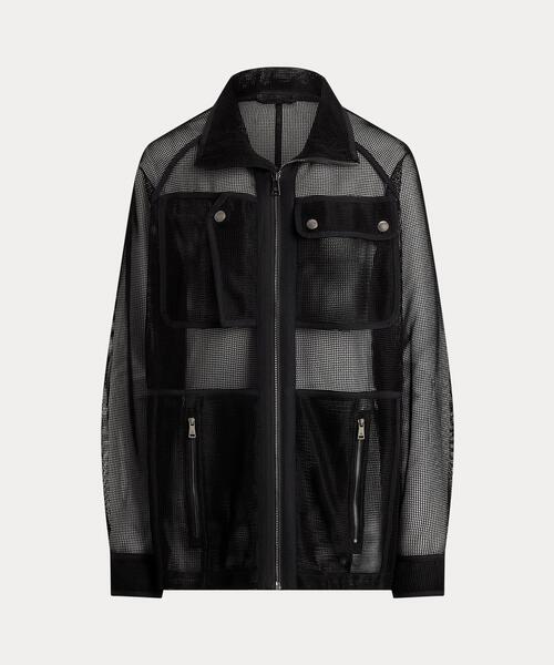 LAUREN RALPH LAUREN(ローレン ラルフ ローレン)の「メッシュ フィールド ジャケット(その他アウター・レディース・ブラック系1・S/M/XS)」の2枚目の写真