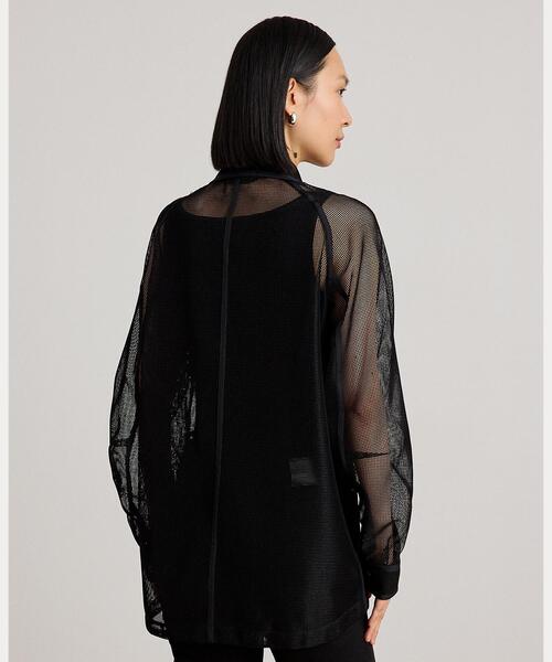 LAUREN RALPH LAUREN(ローレン ラルフ ローレン)の「メッシュ フィールド ジャケット(その他アウター・レディース・ブラック系1・S/M/XS)」の4枚目の写真