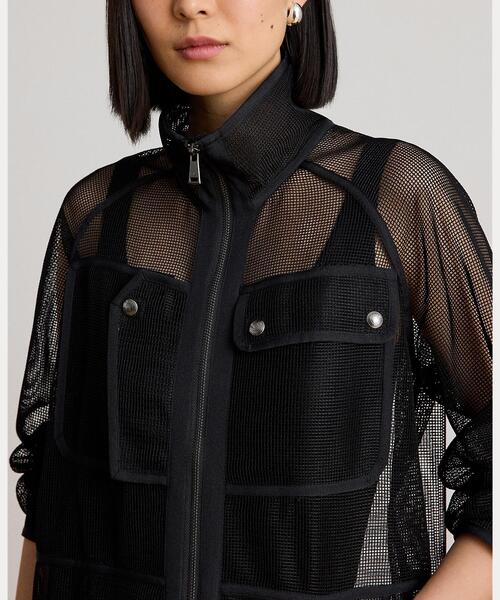 LAUREN RALPH LAUREN(ローレン ラルフ ローレン)の「メッシュ フィールド ジャケット(その他アウター・レディース・ブラック系1・S/M/XS)」の5枚目の写真