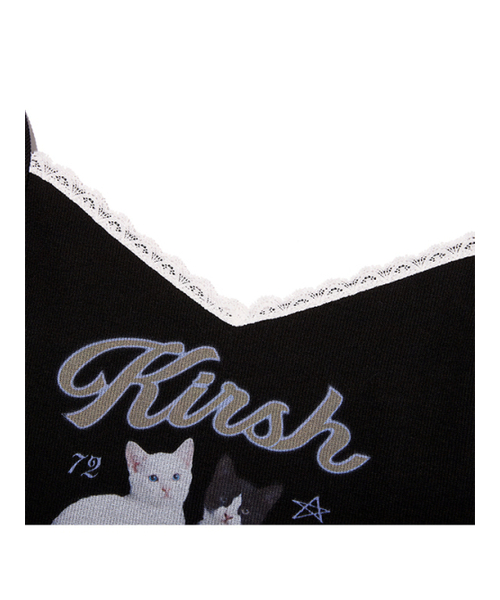 KIRSH（キルシー）の「グラフィックスリムフィットスリーブレストップ [ブラック]（Tシャツ/カットソー・レディース・その他・MEDIUM/SMALL）」の5枚目の写真