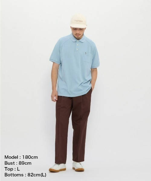 penguin BY MUNSINGWEAR（ペンギン バイ マンシングウェア）の「penguin BY MUNSINGWEAR/ペンギン バイ マンシングウェア 1960's ラグランスリーブ ポロシャツ　ゴルフウェア（ポロシャツ・メンズ・ブラック/ホワイト/グリーン/サックスブルー・XL/L/M）」の16枚目の写真