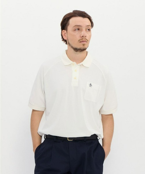 penguin BY MUNSINGWEAR（ペンギン バイ マンシングウェア）の「penguin BY MUNSINGWEAR/ペンギン バイ マンシングウェア 1960's ラグランスリーブ ポロシャツ　ゴルフウェア（ポロシャツ・メンズ・ブラック/ホワイト/グリーン/サックスブルー・XL/L/M）」の19枚目の写真