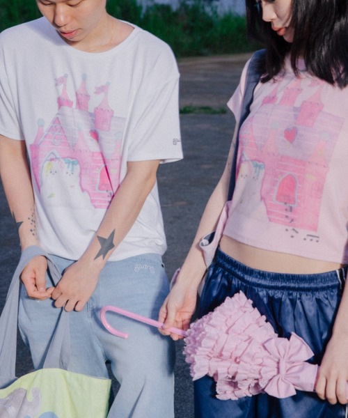 twins(nemne store)(ツインズ)の「twins castle tee(Tシャツ/カットソー・レディース・White/PINK・SMALL/MEDIUM)」の20枚目の写真