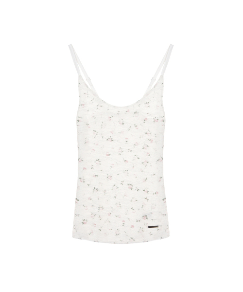 NICK&NICOLE(ニックアンドニコール)の「FLORAL LACE TANK TOP_IVORY(Tシャツ/カットソー・レディース・その他・FREE)」の1枚目の写真