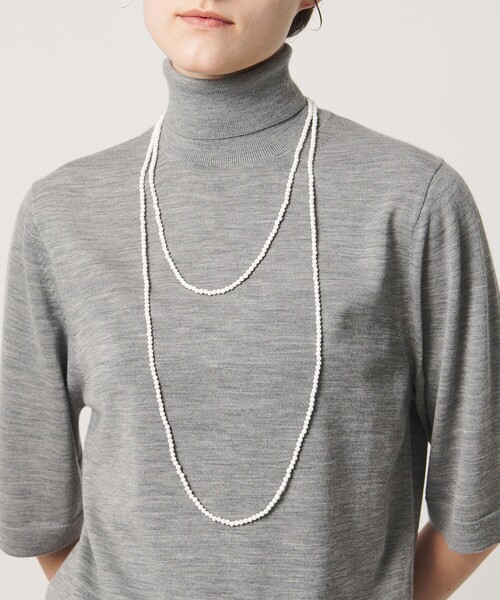 LOEFF(ロエフ)の「【別注】<Haute Joaillerie AKIO MORI>ホワイトオニキス ロングネックレス 4×160(ネックレス・レディース・ホワイト・FREE)」の3枚目の写真