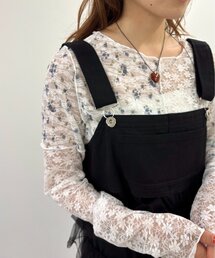 花柄パッチワークT