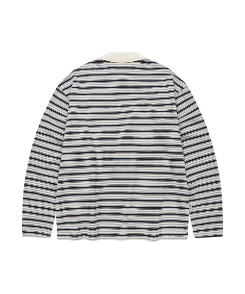 LMR（エルエムアール）の「マルチストライプカラー長袖TシャツNAVY（Tシャツ/カットソー・レディース・ネイビー・SMALL/MEDIUM）」の3枚目の写真