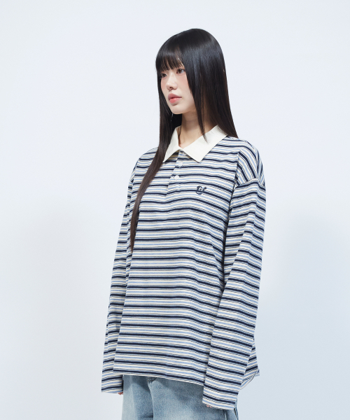 LMR（エルエムアール）の「マルチストライプカラー長袖TシャツNAVY（Tシャツ/カットソー・レディース・ネイビー・SMALL/MEDIUM）」の12枚目の写真