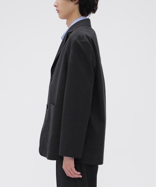 MARGARET HOWELL(マーガレットハウエル)の「MUTED WOOL CHECK(テーラードジャケット・メンズ・チャコール・LARGE/MEDIUM/SMALL)」の3枚目の写真