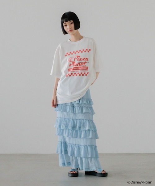 LOWRYS FARM(ローリーズファーム)の「TOY STORY(トイ・ストーリー)/プリントTシャツ 839513(Tシャツ/カットソー・レディース・グレー/ライトブルー/アイボリー/オフホワイト・FREE)」の9枚目の写真