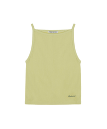 BOAT NECK SLEEVELESS TOP_OLIVE