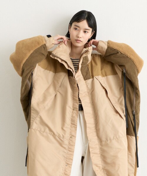etsinta(エシンタ)の「【etsinta】リメイク中綿モンスターパーカー(モッズコート・レディース・カーキ/キャメル/ブラック・SMALL/MEDIUM)」の3枚目の写真