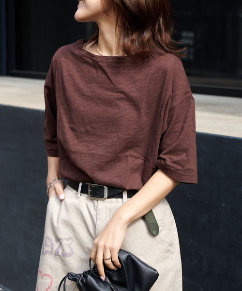 OUTDOOR PRODUCTS(アウトドアプロダクツ)の「追加 スラブテンジク 5S TEE(Tシャツ/カットソー・レディース・ブラック/ブラウン・FREE)」の12枚目の写真