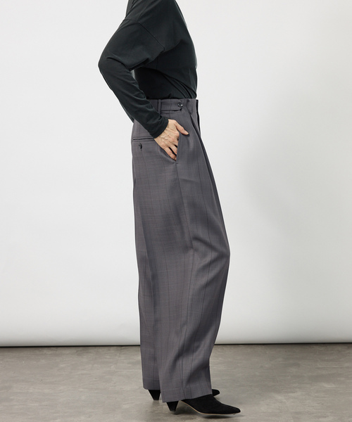 VERMEIL par iena(ヴェルメイユパーイエナ)の「Refined チェックタックパンツ(スラックス・レディース・その他4/その他1・36/40/38)」の8枚目の写真