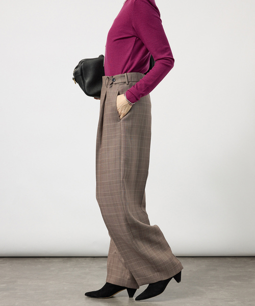 VERMEIL par iena(ヴェルメイユパーイエナ)の「Refined チェックタックパンツ(スラックス・レディース・その他4/その他1・36/40/38)」の14枚目の写真