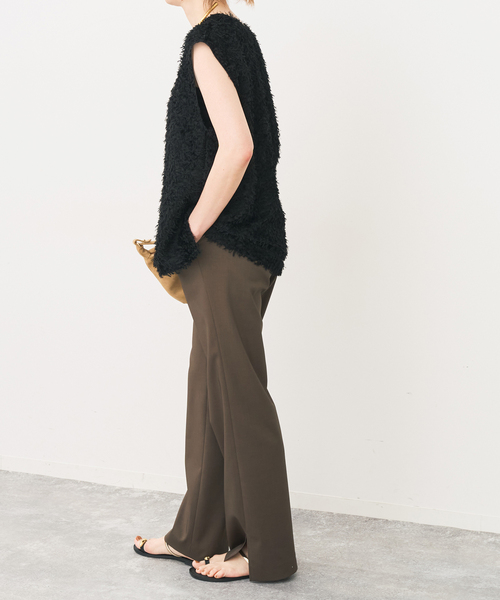 Spick & Span(スピックアンドスパン)の「《追加2》フェザーライクベスト(シャツ/ブラウス・レディース・ブラック/アイボリー・FREE)」の15枚目の写真