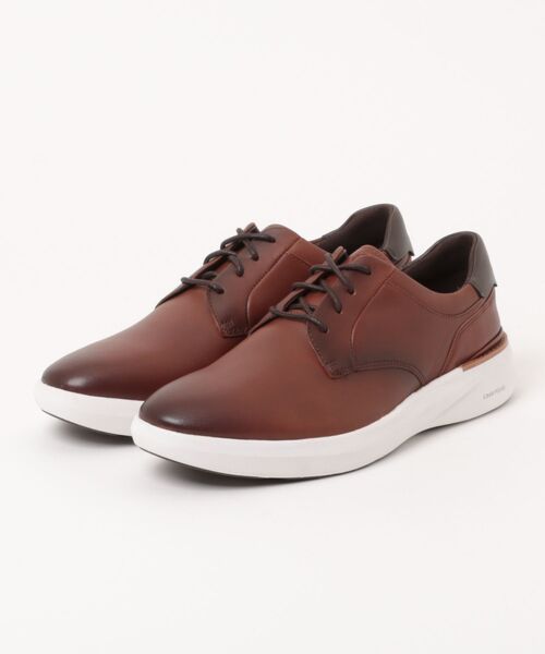 Clarks(クラークス)の「Clarks クラークス CODE H PLAIN【本革】メンズカジュアルシューズ レザー オックスフォード レースアップ(コードHプレーン) 26320129 タンレザー(スニーカー・メンズ・ブラウン・26.0cm/25.5cm/27.0cm/26.5cm/25.0cm)」の1枚目の写真