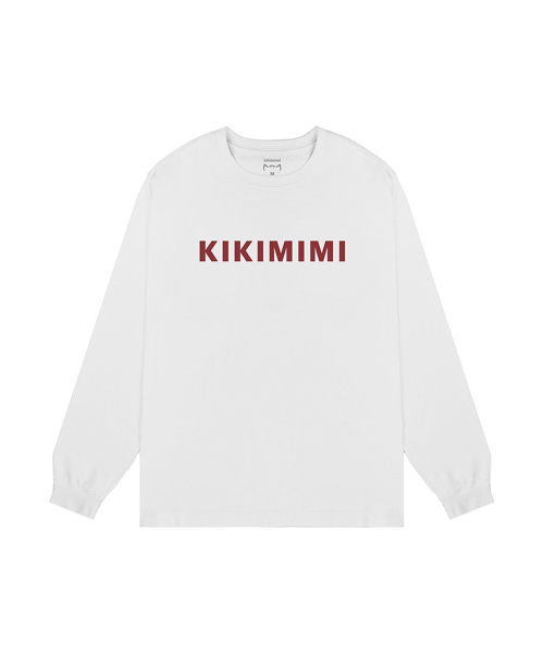 KIKIMIMI（キキミミ）の「KIKIMIMI FONT RIB LONGSLEEVES (WHITE)（Tシャツ/カットソー・レディース・ホワイト・SMALL/MEDIUM/LARGE）」の3枚目の写真