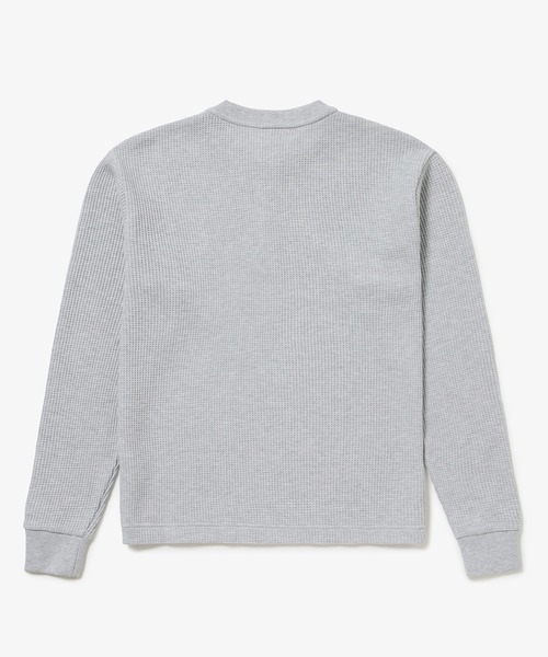 LACOSTE(ラコステ)の「【オンライン限定】LACOSTE オーバーサイズ ワンポイント刺繍ロゴ ヘンリーネック長袖Tシャツ / ワッフルカットソー(Tシャツ/カットソー・メンズ・グレー/ネイビー/カーキ・5/4/6/2/3)」の5枚目の写真