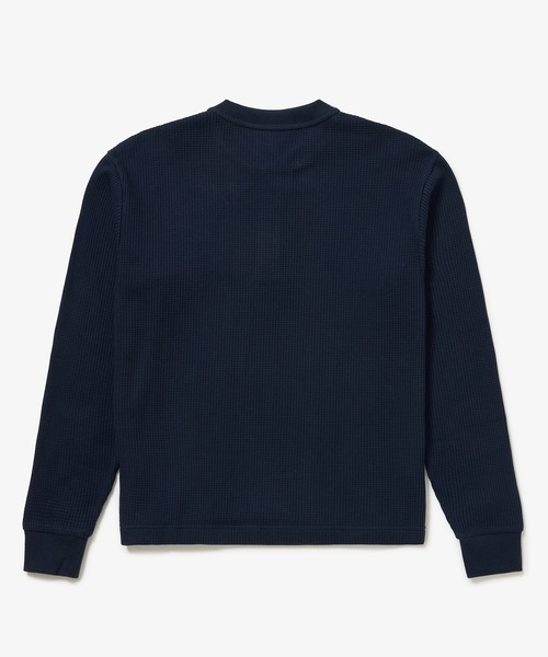 LACOSTE(ラコステ)の「【オンライン限定】LACOSTE オーバーサイズ ワンポイント刺繍ロゴ ヘンリーネック長袖Tシャツ / ワッフルカットソー(Tシャツ/カットソー・メンズ・グレー/ネイビー/カーキ・5/4/6/2/3)」の10枚目の写真