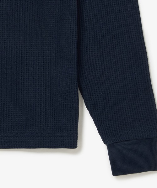 LACOSTE(ラコステ)の「【オンライン限定】LACOSTE オーバーサイズ ワンポイント刺繍ロゴ ヘンリーネック長袖Tシャツ / ワッフルカットソー(Tシャツ/カットソー・メンズ・グレー/ネイビー/カーキ・5/4/6/2/3)」の13枚目の写真