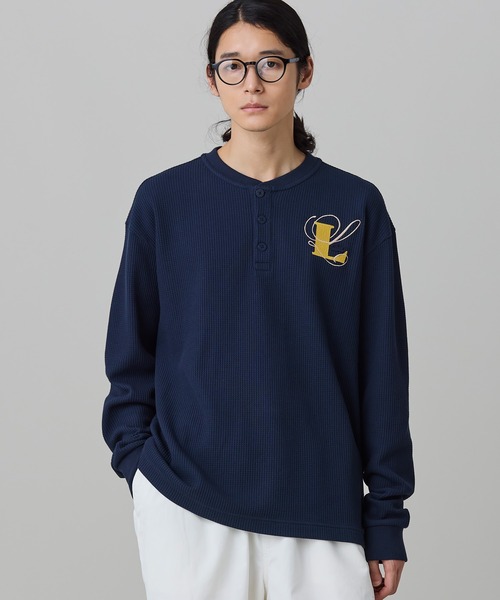 LACOSTE(ラコステ)の「【オンライン限定】LACOSTE オーバーサイズ ワンポイント刺繍ロゴ ヘンリーネック長袖Tシャツ / ワッフルカットソー(Tシャツ/カットソー・メンズ・グレー/ネイビー/カーキ・5/4/6/2/3)」の20枚目の写真