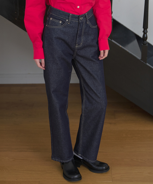 TINKNIT(ティンニット)の「ノンフェード ストレート デニムパンツ(デニムパンツ・レディース・その他・SMALL/MEDIUM)」の1枚目の写真