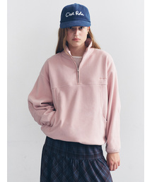 FLEECE HALF ZIP-UP PINK