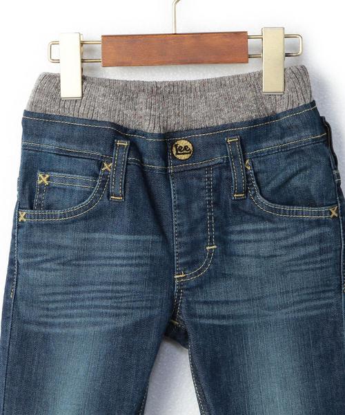 Lee（リー）の「【KIDS】LEE(リー)リブ ストレート パンツ◆（デニムパンツ・キッズ・コバルトブルー・100cm/110cm/95cm/120cm）」の3枚目の写真