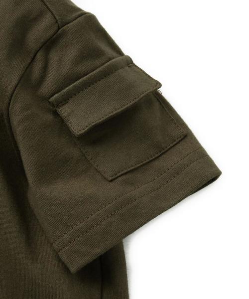 green label relaxing（グリーンレーベルリラクシング）の「オーガニックコットン FINE プリント Tシャツ SS◆（Tシャツ/カットソー・キッズ・オフホワイト/ダークグリーン・125/105/95/115/135）」の8枚目の写真