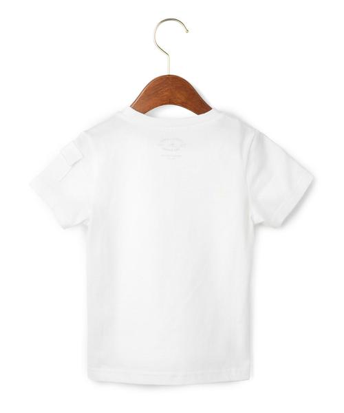 green label relaxing（グリーンレーベルリラクシング）の「オーガニックコットン FINE プリント Tシャツ SS◆（Tシャツ/カットソー・キッズ・オフホワイト/ダークグリーン・125/105/95/115/135）」の9枚目の写真