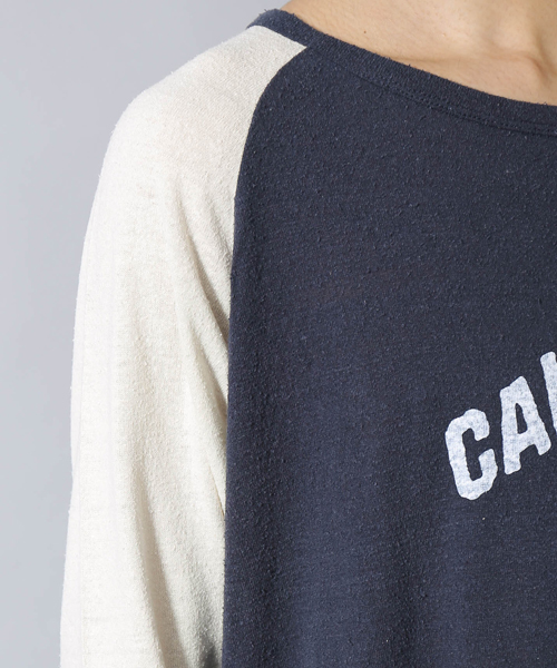 AMERICAN RAG CIE(アメリカンラグシー)の「AMERICAN RAG CIE シルク100%ラグランTシャツ「CALIF. RIVERSIDE,」【WEB限定】(Tシャツ/カットソー・メンズ・オフホワイト/ブラック系その他/ネイビー・2/3/1)」の19枚目の写真