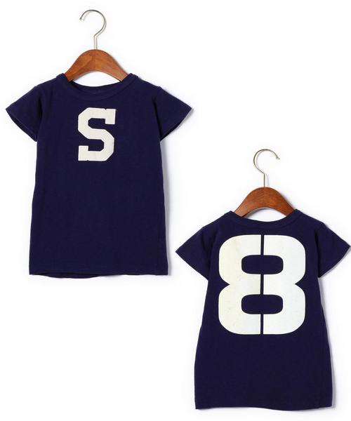 green label relaxing（グリーンレーベルリラクシング）の「◆◆◆WEB限定【DENIM DUNGAREE(デニムアンドダンガリー)】テンジクサーフコンテストTシャツ（Tシャツ/カットソー・キッズ・ホワイト/ブラック/ブラウン/イエロー/ダークグリーン/ネイビー・120cm/100cm/110cm）」の5枚目の写真